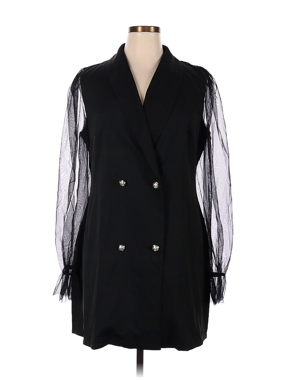 Boohoo Size 14 black Blazer/dress